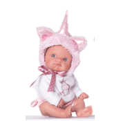 Antonio Juan 85105-3 Ljubicasti jednorog - realisticna beba lutka s punim vinilnim tijelom