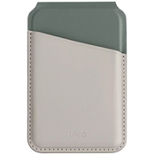 UNIQ Lyden DS magnetic RFID wallet and phone stand beige-green (UNIQ-LYDENDS-IVYLGRN)