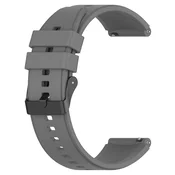Univerzalen silikonski pas Techsuit W026 22mm za pametne ure - siv