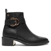 Xti za ženske. 14310301-NEGRO Škornji 143103 črni (37), Črna, 3 do 5 cm, Zip, Priložnostno