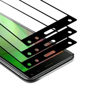 Cadorabo CADORABO Sony Xperia 8 - Zaščitna folija v transparentno s čarno - 3-pack Kaljeno steklo za zaščito zaslona s trdoto 9H in 3D dotikom, (20548173)