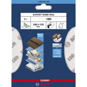 List za ročno brušenje EXPERT W480 Web 1/4, 115 x 140 mm, G180