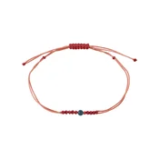 Pilgrim Zapestnica Birthstones antracit/svetlo rdeča