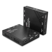 LINDY produžni kabel KVM USB i HDMI, 1080p60Hz, HDCP 2.2, EDID propuštanje, audio, 120 m 39381