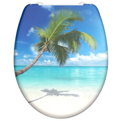Greatstore SCHÜTTE Deska za WC školjko z mehkim zapiranjem CARRIBEAN potisk
