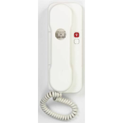 TESLA Domači telefon DT 85 z zvočnim signalom in 1 gumbom el. 1 ključavnica, bela