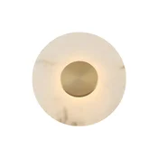 Viokef LED-stenna svetilka Allison, zlata/bela, O 30 cm, kovina - Dnevna soba/jedilnica - zlata, bela - Plastika