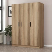 Hanah Home Garderober Kale-2281, 135x190x52 cm, Hrast