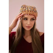 Kesi Cap with a pompom Maria K335 mustard