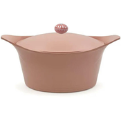 COOKUT kozica s pokrovom Incredible Cocotte Cipria 24cm, roza
