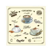 Procos 3-SLOJNI PRTIČKI CAFÉ BISTRO 33X33CM