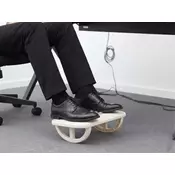 Ergonomski odmarac za noge sa podesivim nagibom ( PL-2504 ) - Beli