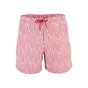 Abercrombie & Fitch Kratke kopalne hlače  rdeča / bela