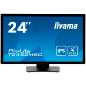 24 IPS Bonded PCAP, 10P Touch with AG and Anti-Finger print coating, 1920x1080, Flat Bezel Free Glass Front, HDMI, DisplayPort, 345cd/m2 (with touch)
