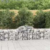 Gabionska košara s lukom 200x50x60/80 cm pocincano željezo