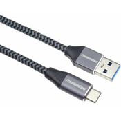USB-C z USB 3.0 A (USB 3.1 generacije 1, 3A, 5Gbit/s) 1m pletenica