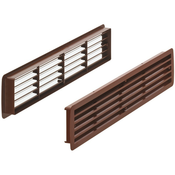 PVC zračnik za vrata 457x92 rjavi