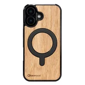 shumee Lesen ovitek Bewood za iPhone 16 OAK z MagSafe