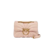 PINKO Ročna torbica Pinko Sac Rabat Love Puff Mini Cl Sheep Nappa Rose roza