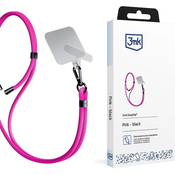 3MK EasyClip Pink (black) Phone lanyard
