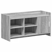 vidaXL omara za čevlje Siva Sonoma 100 x 39,5 x 51 cm Inženirski les