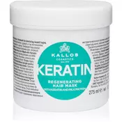 KALLOS maska za lase za ženske Cosmetics Keratin, 275ml