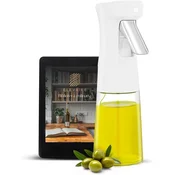Nikcorp Stekleni razpršilec za olje in kis 240 ml | Dozirnik s pršilko za kuhanje, peko na žaru in cvrtnik na vroč zrak