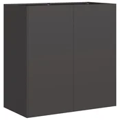 Vidaxl Planter Black 80x40x80 cm Hladno valjano jeklo