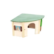 FLAMINGO Kucica drvena kutna za glodavce ECCO - 24x34x16 cm