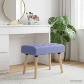 Bench z kanalnim oblazinjenjem Jeans modra 60 x 40 x 45 cm