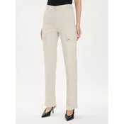 Morgan Hlače iz tkanine 241-PAZZA.F Bež Slim Fit