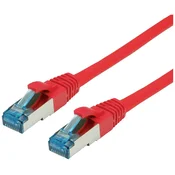 VALUE Value 21.99.1920 RJ45 omrežni kabel\, Patch kabel CAT 6a S/FTP 0.50 m rdeča 1 kos, (20420220)