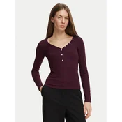 Guess Bluza W6BP32 K6401 Bordo rdeča Regular Fit
