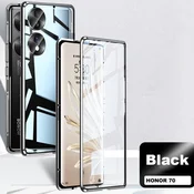 Črn MAGNETNI ovitek 360° (Honor 70)