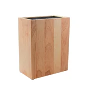Rockingham Forge knife block made of rubber wood - Grunwerg