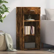 vidaXL vidaXL Komoda dimljeni hrast 40x42,5x93 cm inženirski les, (21295709)