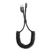 BASEUS Baseus kabel s oprugom Lightning 1m 2A (crni)