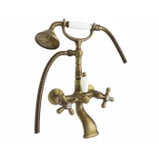 Baterija dvorucna za kadu EMMEVI DECO OLD bronza
