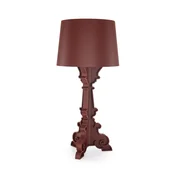 Kartell namizna svetilka Bourgie Mat, rdeča, 78 cm, s tremi svetilkami, E14 - Dnevna soba/jedilnica - Dizajn - matno vinsko rdeča - Plastika
