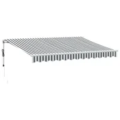 Vidaxl Avtomatsko zložljiva tenda antracit in bela 350x250 cm