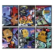 NEBULO A4 kvadratna bilježnica, 40 listova, Graffiti NR-N1-GRAFFITI-A4