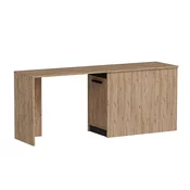 Pisalna miza Kailua 2183 (Antracit + Bor) Z vrati, 74x90x47cm, Antracit, Bor