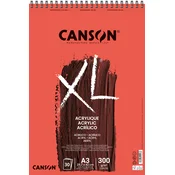 Canson XL akrilni blok 300 g 30 listov A3 spiralna vezava