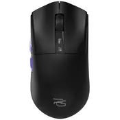 Brezžična gaming miška Proove Jester 8K s sedmimi gumbi, 800 - 26000 DPI, OLED zaslonom in dodanim kablom - črna