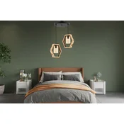 Opviq Luster Hexagon Double B Glass, Crni