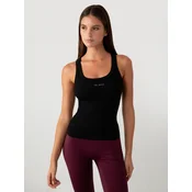 YO-GAYA Top Ribbed Tank Top črna