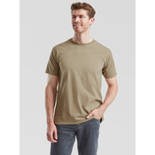 Khaki mens t-shirt Valueweight Fruit of the Loom