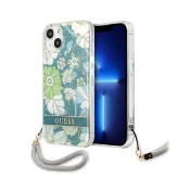 Guess GUHCP13MHFLSN iPhone 13 6,1 green hardcase Flower Strap (GUHCP13MHFLSN)