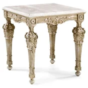 Casa Padrino luxury baroque side table antique beige/white - Made in Italy