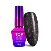 bleščeči nanos z LED/UV barvo brez brisanja Molly Nails Sparkle Top Star 10 g